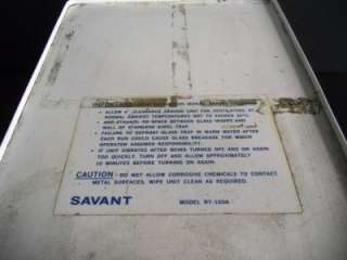 Savant RT 100A Refrigerated Condensation Trap Unit Used  