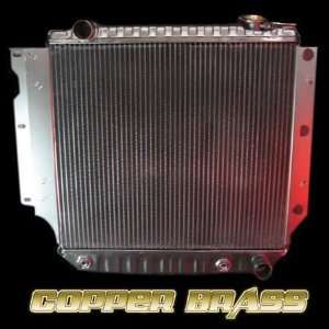   Chevy Brass & Copper Conversion Radiator With Transmission Cooler