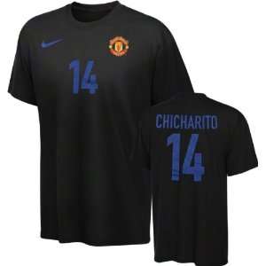  Manchester United Youth Chicharito Black Nike Name and 
