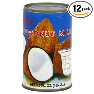 JFC Coconut Milk, 5.5 Ounce (Pack of 12) Grocery & Gourmet Food
