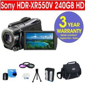  Sony HDR XR550V 240GB HD Handycam¨ Camcorder + Multi 