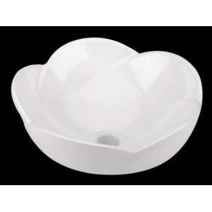   Floreo White Vitreous China Over Counter Vessel Sink