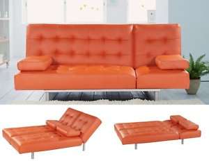 Trio PVC Orange Sleeper / Sofa Bed  