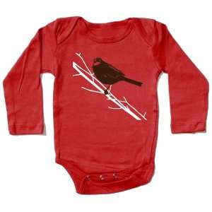  Songbird Bodysuit, organic red Baby