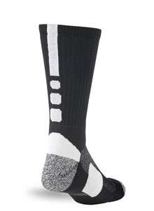 New Pro Feet 230L Basketball NBA Shooter Sock Moisture Mngment BLK/WHT 
