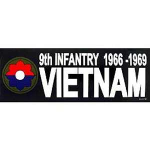  9th Infantry 1966 1969 Vietnam Bumper Sticker Automotive