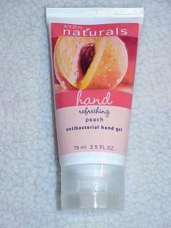 Avon Naturals **5 Lot** Peach Antibacterial Hand Gel  