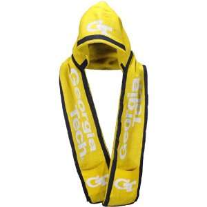   Georgia Tech Yellow Jackets Gold Hooded Knit Scarf