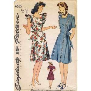 com Simplicity 4635 Sewing Pattern Misses Maternity Dress or Pinafore 