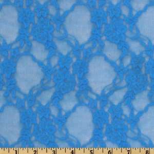  61 Wide Lace Ditzy Floral Blue Fabric By The Yard Arts 