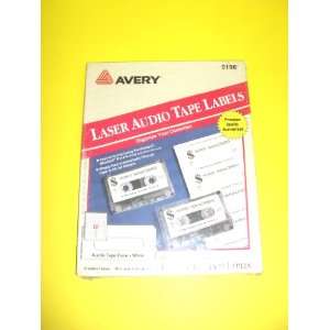  Avery, Laser Audio Tape Labels, 5198, 12 Labels Per Sheet 