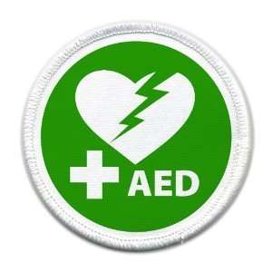   Aed Defibrillator Certified 4 Inch Sew on Patch Arts, Crafts & Sewing