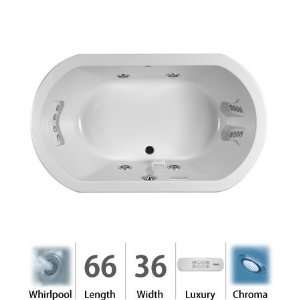 Jacuzzi DUE6636WCR4CHY Duetta 6636 Whirlpool Chroma RH Oyster