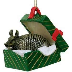  Armadillo in Box Christmas Ornament