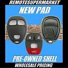 PRE OWNED GM CHEVY REMOTE KEY KEYLESS ENTRY FOB CASE & NEW RUBBER PAD 