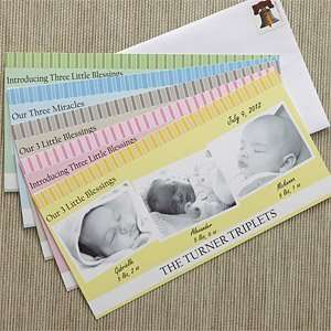  Triplets Birth Announcements with Baby Photos Health 