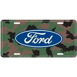  Ford Camoflage License Plate 