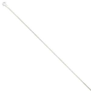   mm, Sterling Silver, Diamond Cut Rope Chain   24 inch Jewelry