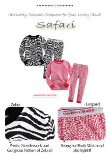 NWT Baby & Toddler Boy Girl Sleepwear Pajama Set  Safari   