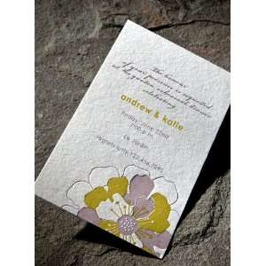 smock bloom petite letterpress invitations, announcements, stationery 
