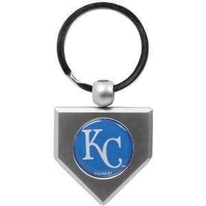  MLB Kansas City Royals Silver Pewter Home Plate Keychain 