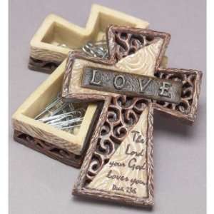  Small Cross Trinket Box The Lord Your God Loves You