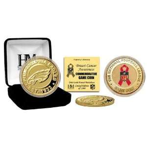   Eagles 2011 Breast Cancer Awareness 24kt Gold Coin