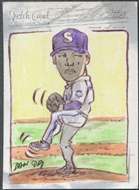 2008 Topps Update Baseball Felix Hernandez Sketch #1/1  
