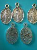 Virgin Mary Christian Charm Gold tone tibetan silver  