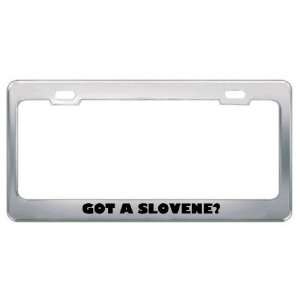 Got A Slovene? Nationality Country Metal License Plate Frame Holder 