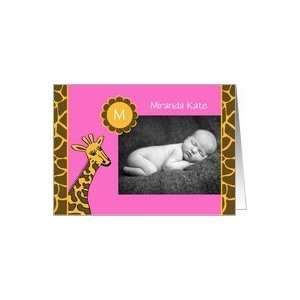  Baby Girl Photo Birth Announcement    Baby Photo and 
