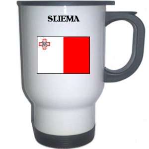 Malta   SLIEMA White Stainless Steel Mug