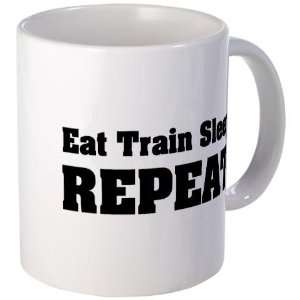 Eat, Sleep, TrainRepeat Health Mug by   