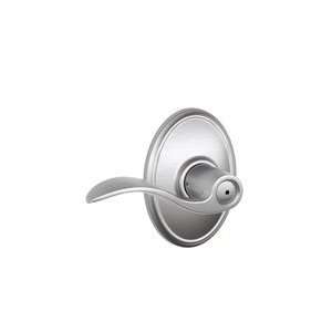 Schlage F40 626 Satin Chrome Privacy Accent Style Lever with Wakefield 