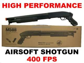 M58B AIRSOFT PUMP SHOTGUN Rifle Gun + 150 BB High Performance 400+ FPS 