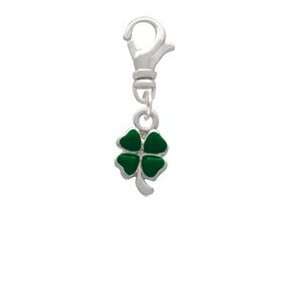   Leaf Clover with Heart Leaves Clip On Charm Arts, Crafts & Sewing