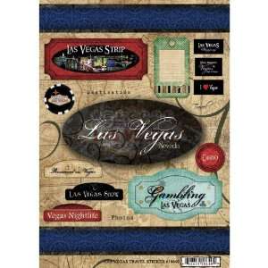   World Collection   USA   Cardstock Stickers   Travel   Las Vegas Arts
