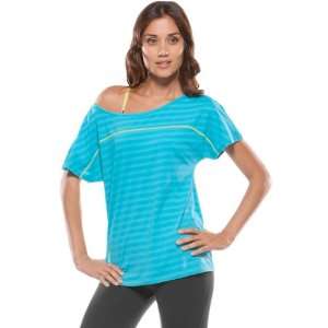 Oakley Extend Top Womens Short Sleeve Sportswear Shirt   Bright Aqua 