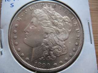 Beautiful 1899 S, Morgan Silver Dollar, Nice Original Coin, PS 4 
