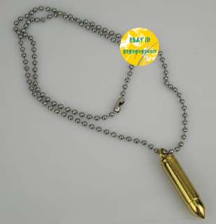 Mens cross bullet stainless steel container Pendant 36  