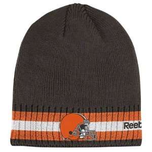 Reebok Cleveland Browns Sideline Coaches Cuffless Knit Hat 