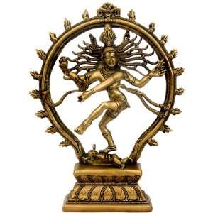  Nataraja Lord of the Cosmic Dance   Brass Sculpture