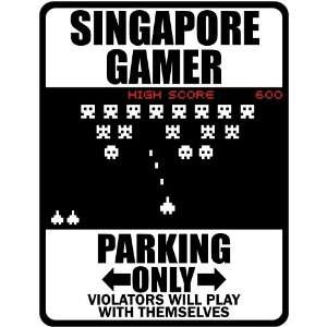 New  Singapore Gamer   Parking Only ( Invaders Tribute   80S Game 