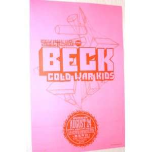  Beck Poster   Concert Flyer   Cold War Kids Tour