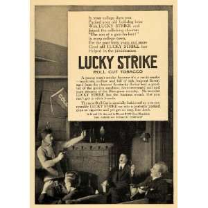  1915 Ad Lucky Strike Tobacco College Town Bluegrass 