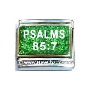  Green Psalms 85 7 Italian Charm Bracelet Jewelry Link 