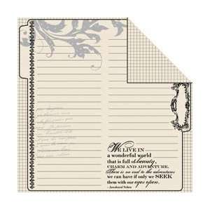  Teresa Collins Travel Ledger Double Sided Cardstock 12X12 
