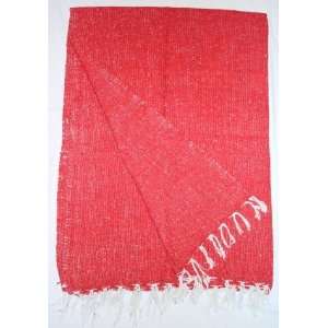  Solid Red Yoga Blanket