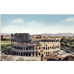   1920s Vintage Postcard Colosseum   Rome Italy 