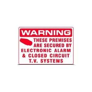   CIRCUIT T.V. SYSTEMS 14x20 Heavy Duty Plastic Sign 